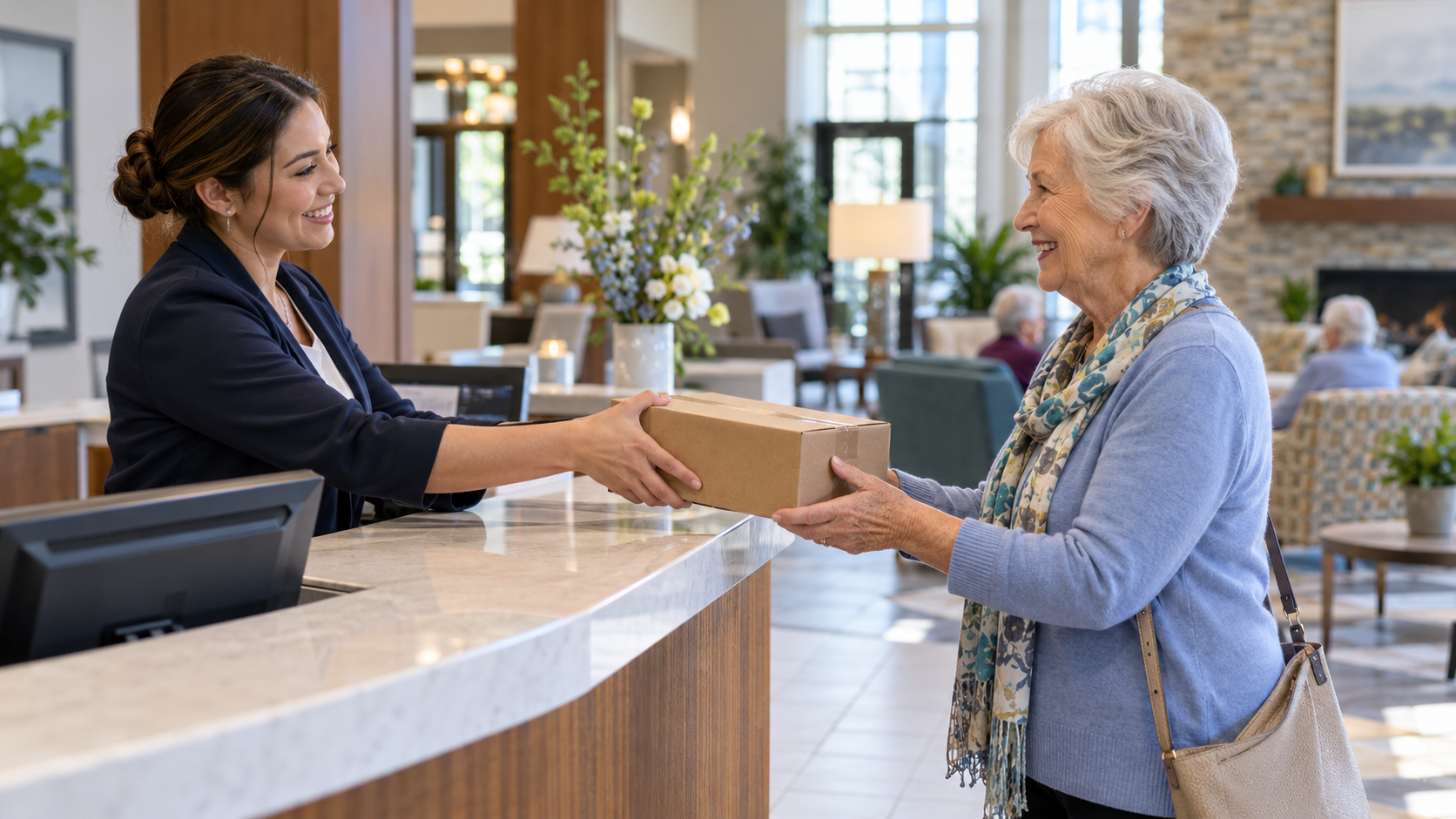 Package Delivery in Senior Living: From Front Desk to Resident